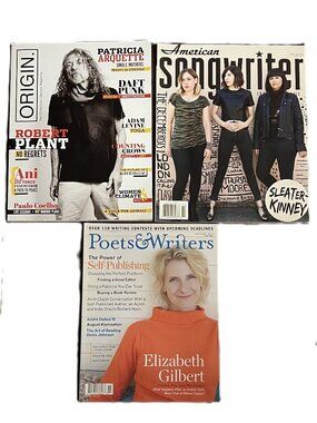 Origin (Issue 20), American Songwriter (March/April 2015), Poets & Writers 2013